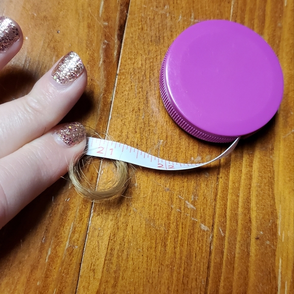 Spring curls Ombre black & brown wig. Bangs 15" curled 21" stretched syn… - Picture 16 of 16